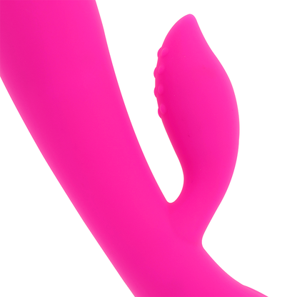 OHMAMA - VIBRADOR RECARREGÁVEL COM COELHO 10 MODOS DE VIBRAÇÃO 19 CM