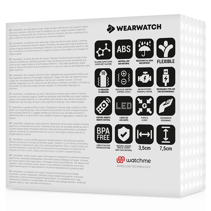 WEARWATCH - TECNOLOGIA WATCHME DE CONTROLE REMOTO DE OVO ÁGUA DO MAR / NEVE