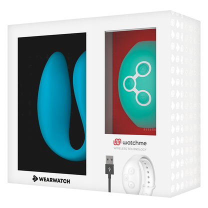 WEARWATCH - VIBRADOR WATCHME DE TECNOLOGIA DUPLA INDIGO/ÁGUA DO MAR