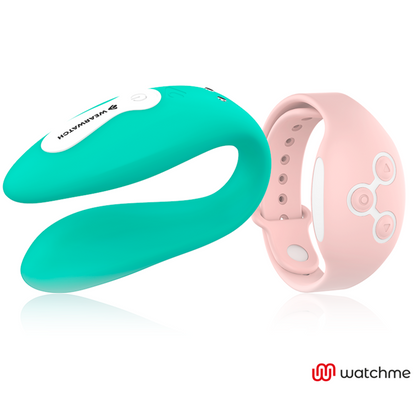 WEARWATCH - VIBRADOR DE TECNOLOGIA DUAL WATCHME ÁGUA DO MAR / ROSA