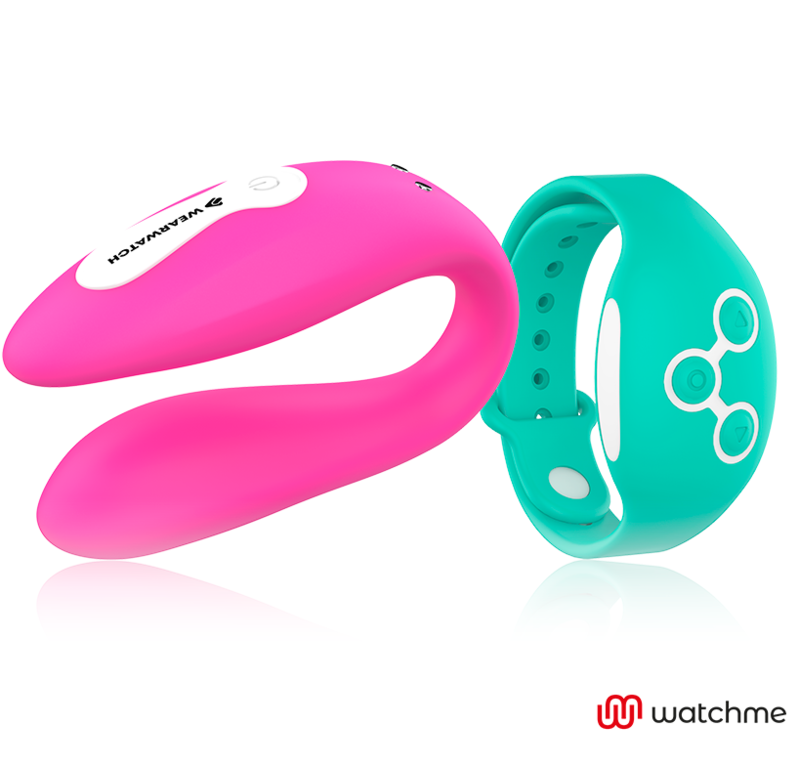 WEARWATCH - VIBRADOR WATCHME DE TECNOLOGIA DUPLA FÚCSIA / ÁGUA DO MAR