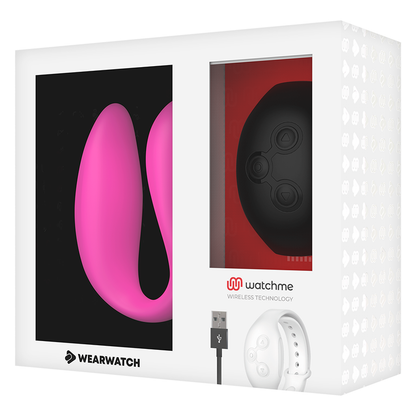 WEARWATCH - VIBRADOR WATCHME DUAL TECHNOLOGY FÚCSIA/AZABACHE